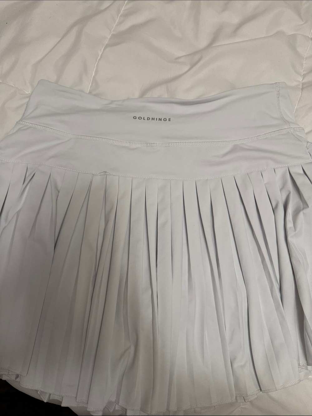 Gold hinge pleated skirt - Picture 3 of 3